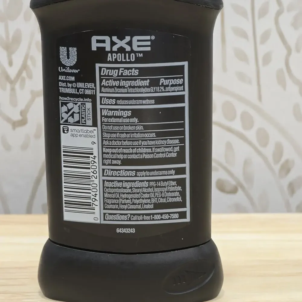 Axe Antiperspirant Deodorant Stick 48 Hour Apollo Sage Cedarwood Deodorant 2.7oz